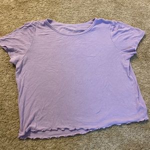 american eagle purple tee